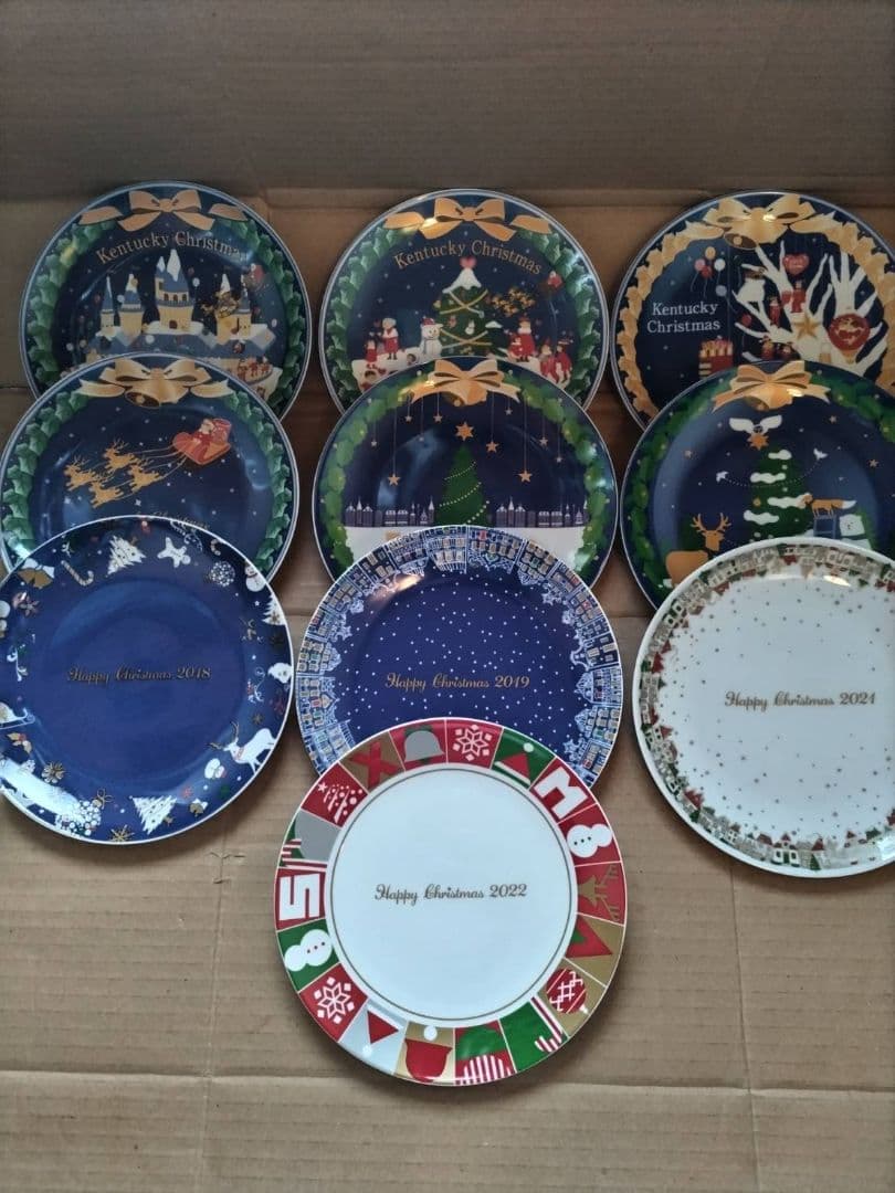 ケンタッキー　クリスマス絵皿