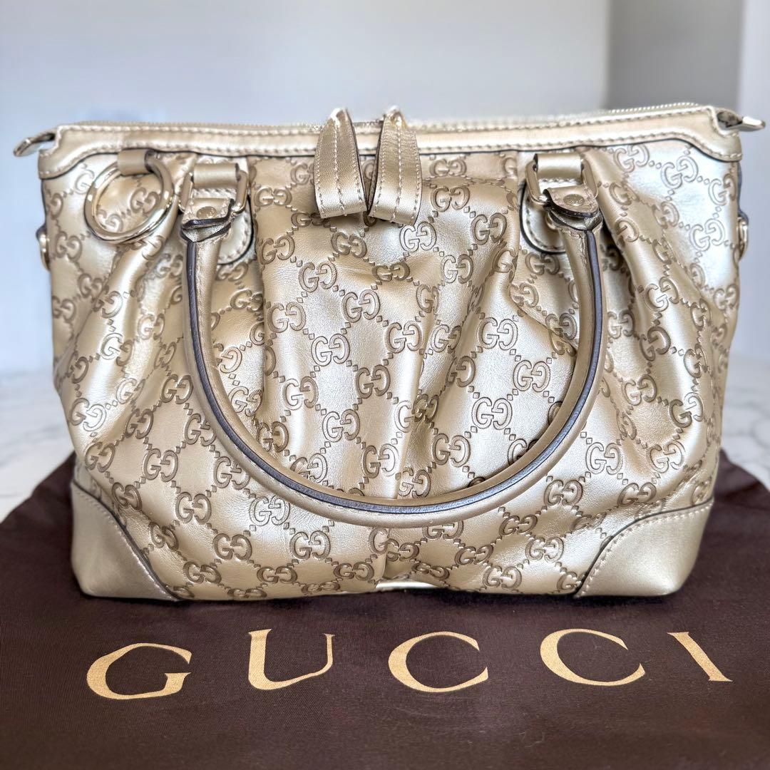 【極美品・チャームなし】GUCCIスーキー 2WAY グッチシマ 247902
