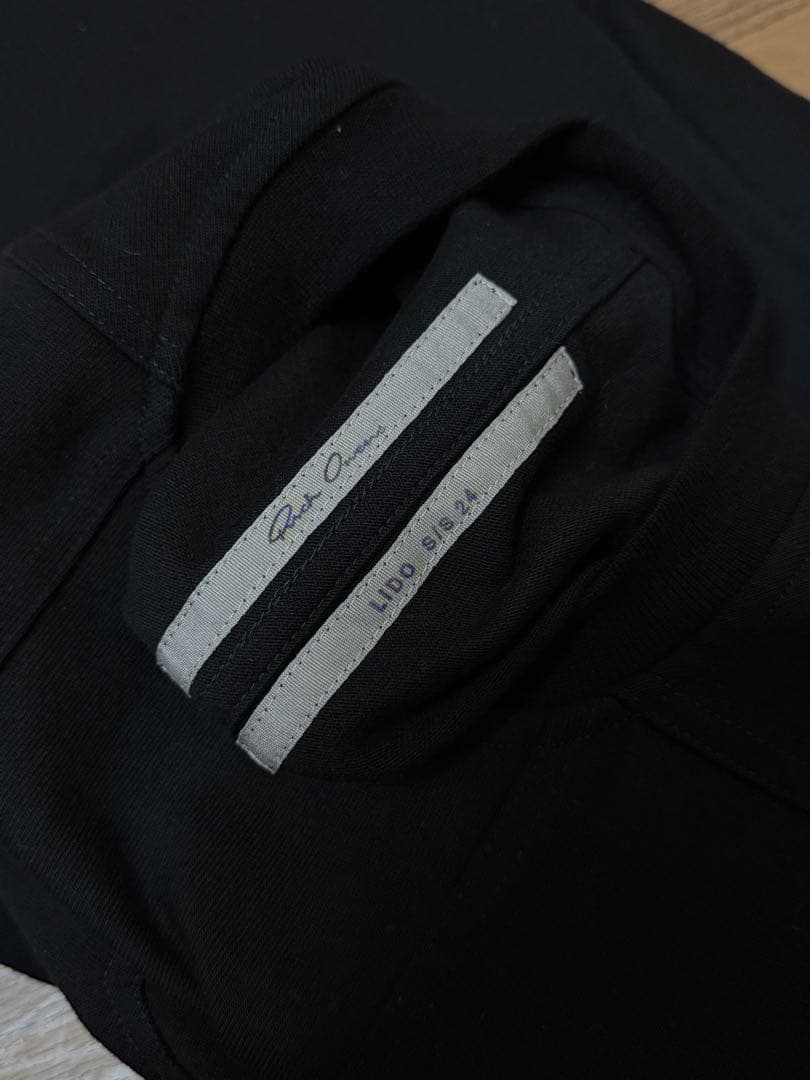 トップス Rick Owens SPLINTERED TARP T BLACK 24SS