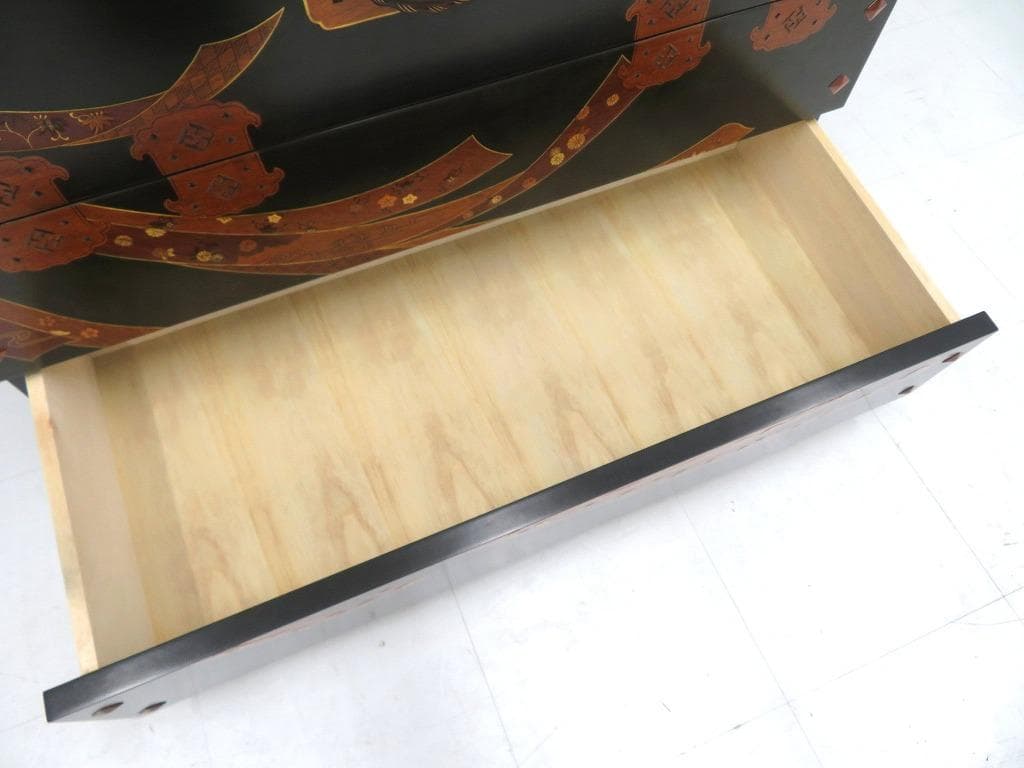 展示品　唐木細工　象嵌細工　バンダジ　李朝　チェスト　箪笥　タンス　伝統工芸