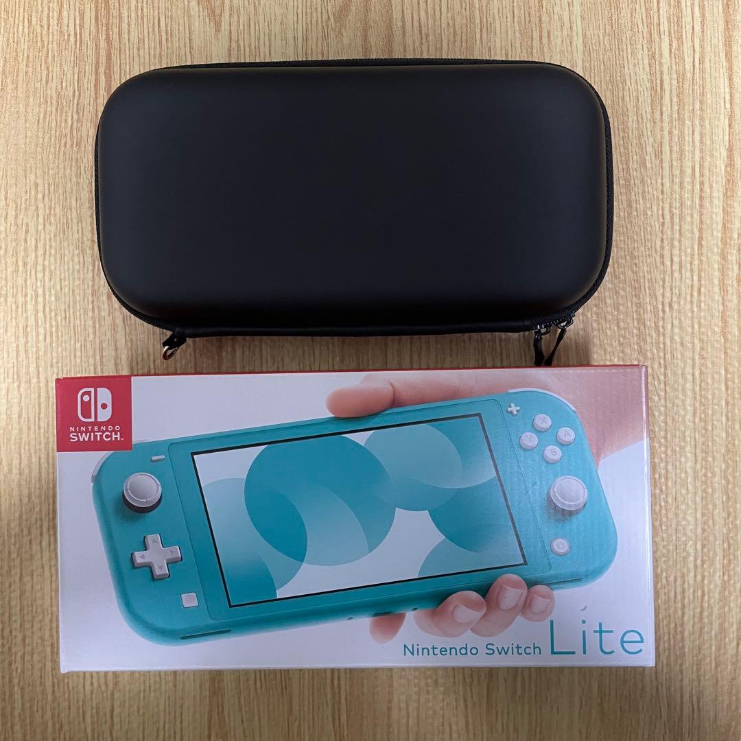 (初期化済) Nintendo Switch Lite ターコイズ ケース付き