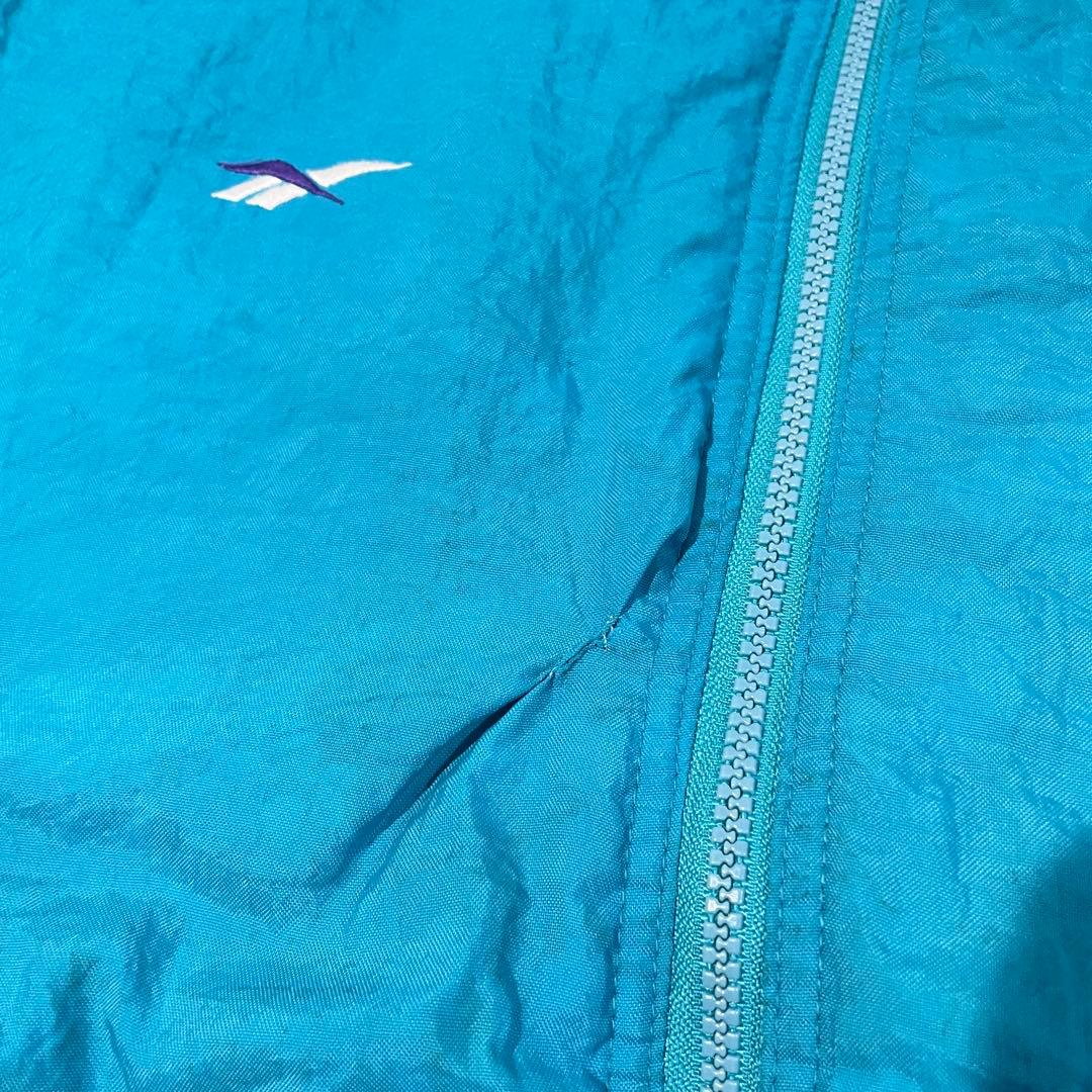 【リバーシブル】90sリーボックNBA シャーロット・ホーネッツ中綿JKT/L