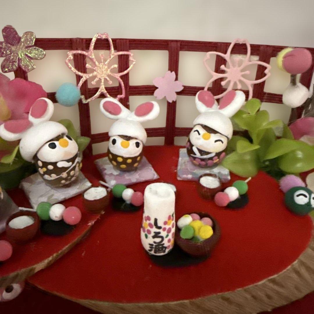 どんぐりアート♡お雛様オブジェ＆お雛祭りオブジェ♡