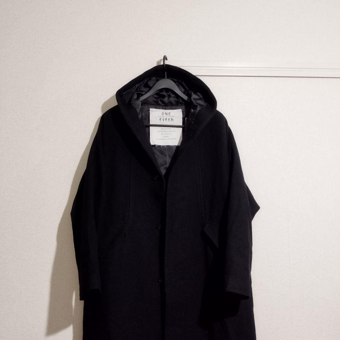 ONE fifth ¥35,200 HEAVEN　ロングコート　フーディー