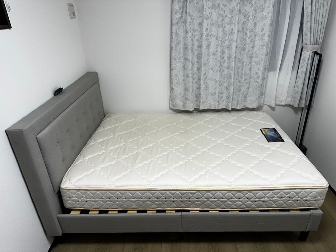 【9/30まで】ドリームベッド｜ダブルサイズベッドフレーム＆マットレスセット｜