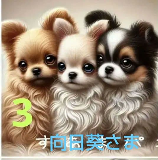 ご確認用　すあま様パネル　わんこ柄12/3 ハンドメイド　ハンカチ