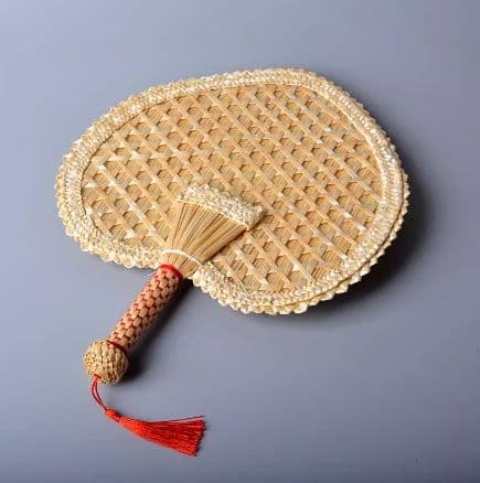 竹細工 4点 扇子 古典な中国風 極上品 工芸品 美術品  手作工芸品