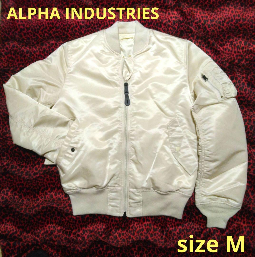 アルファインダストリーズ MA-1 白 2WAY フライトジャケット M Y2k