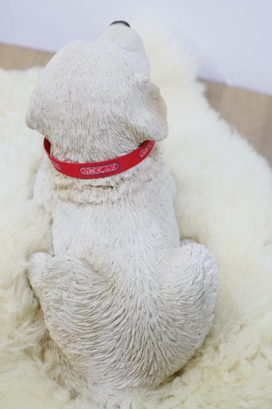 \"飼い主さん\"募集中【犬/ゴールデンレトリバー仔犬】置物◆サンディキャスト