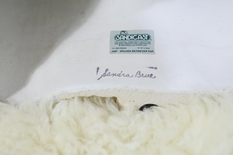 \"飼い主さん\"募集中【犬/ゴールデンレトリバー仔犬】置物◆サンディキャスト