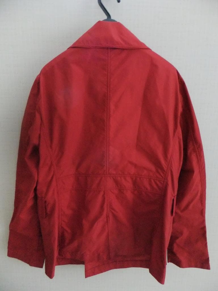 美品 バーバリーブラックレーベル トレンチ風コート L　レッド系
