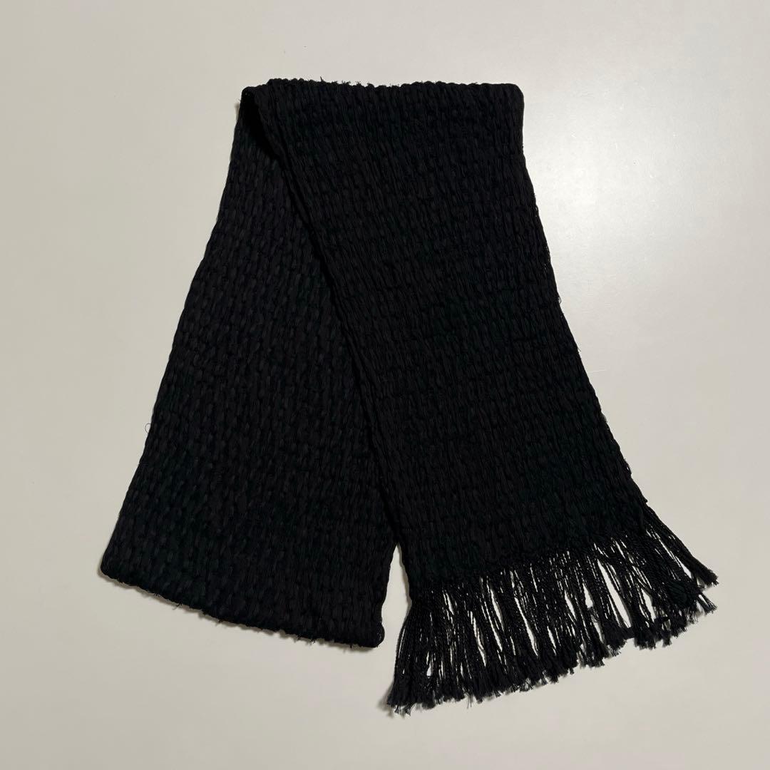 Y's yohji yamamoto マフラー ストール コットン ブラック