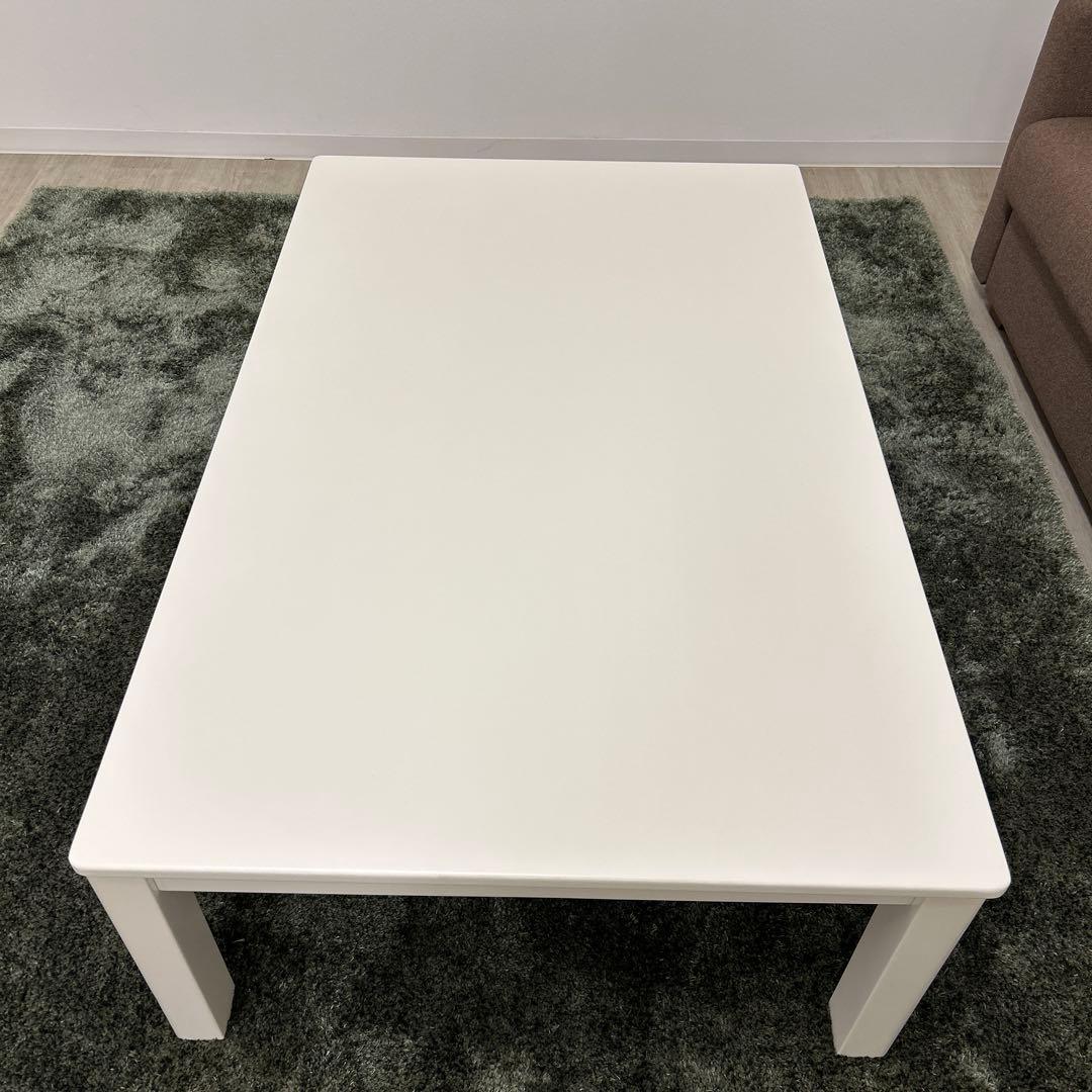 アウトレット★白い家具調こたつ コタツテーブル120cm シンプルモダン 北欧風