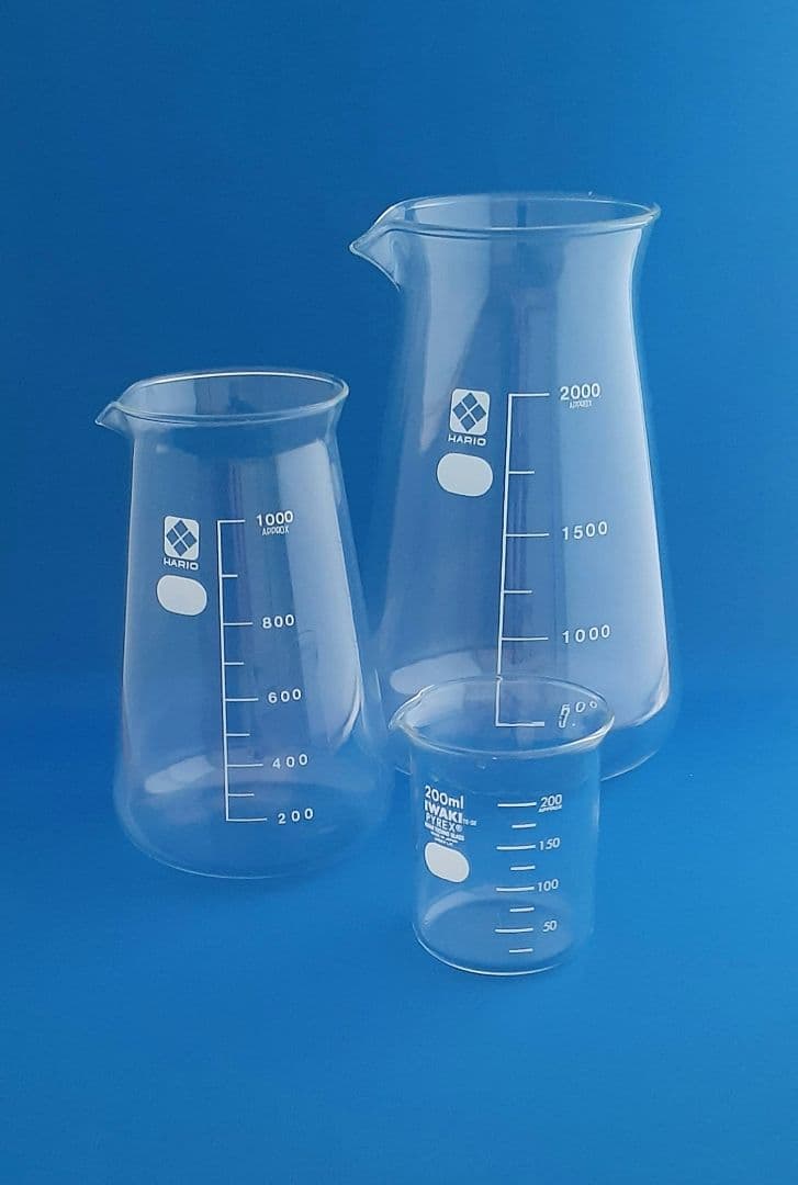 お値下げ♪ HARIOビーカー 2000ml 1000ml ビーカー200ml付
