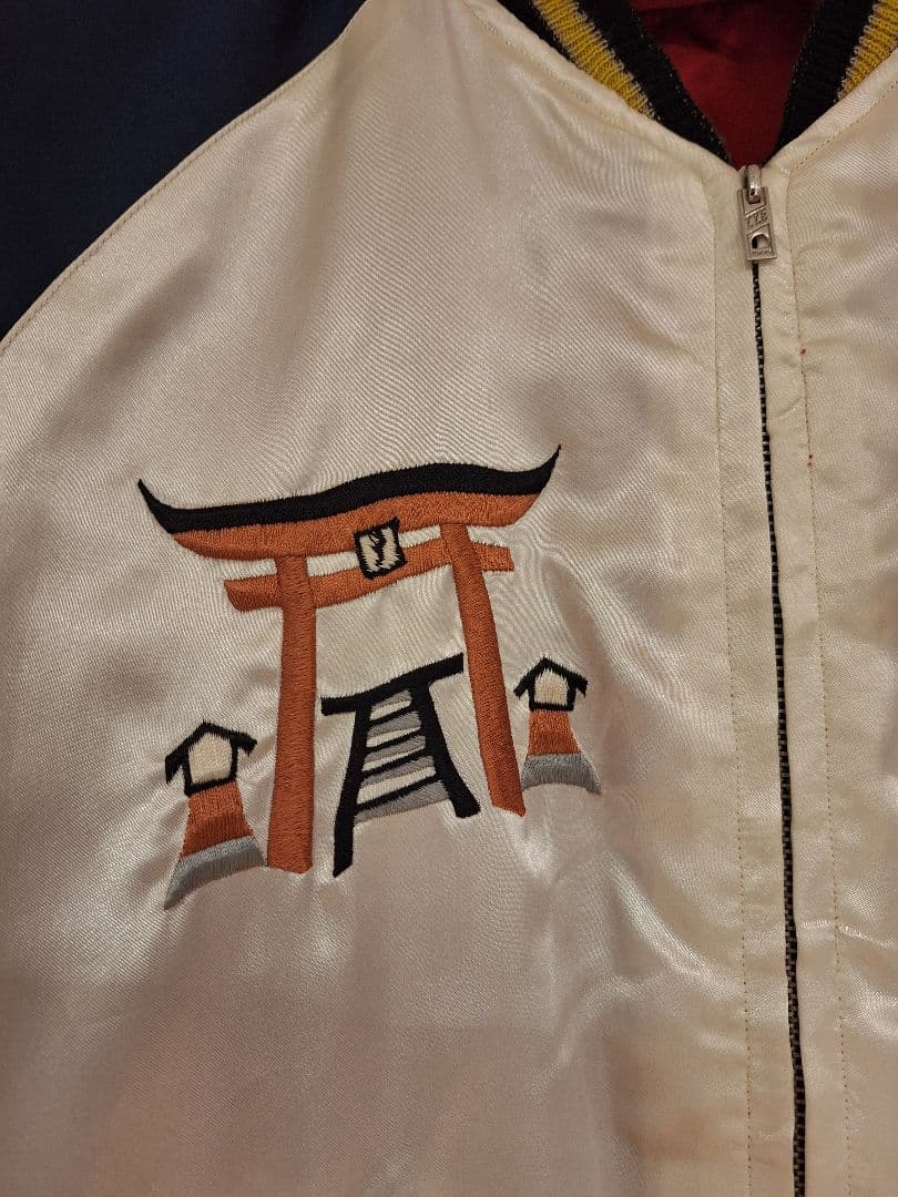 【超希少!極美品】東洋エンタープライズ　スカジャン　リバーシブル　沖縄 鷹