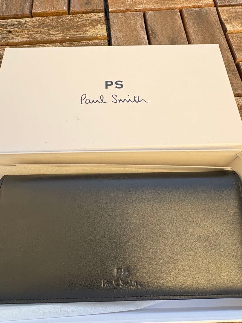 【未使用】Paul Smith ブラック レザー 長財 箱付き