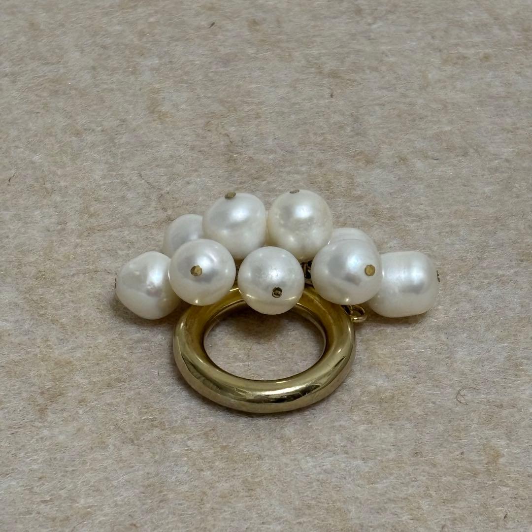 【希少品】JIL SANDER パールリング　12号