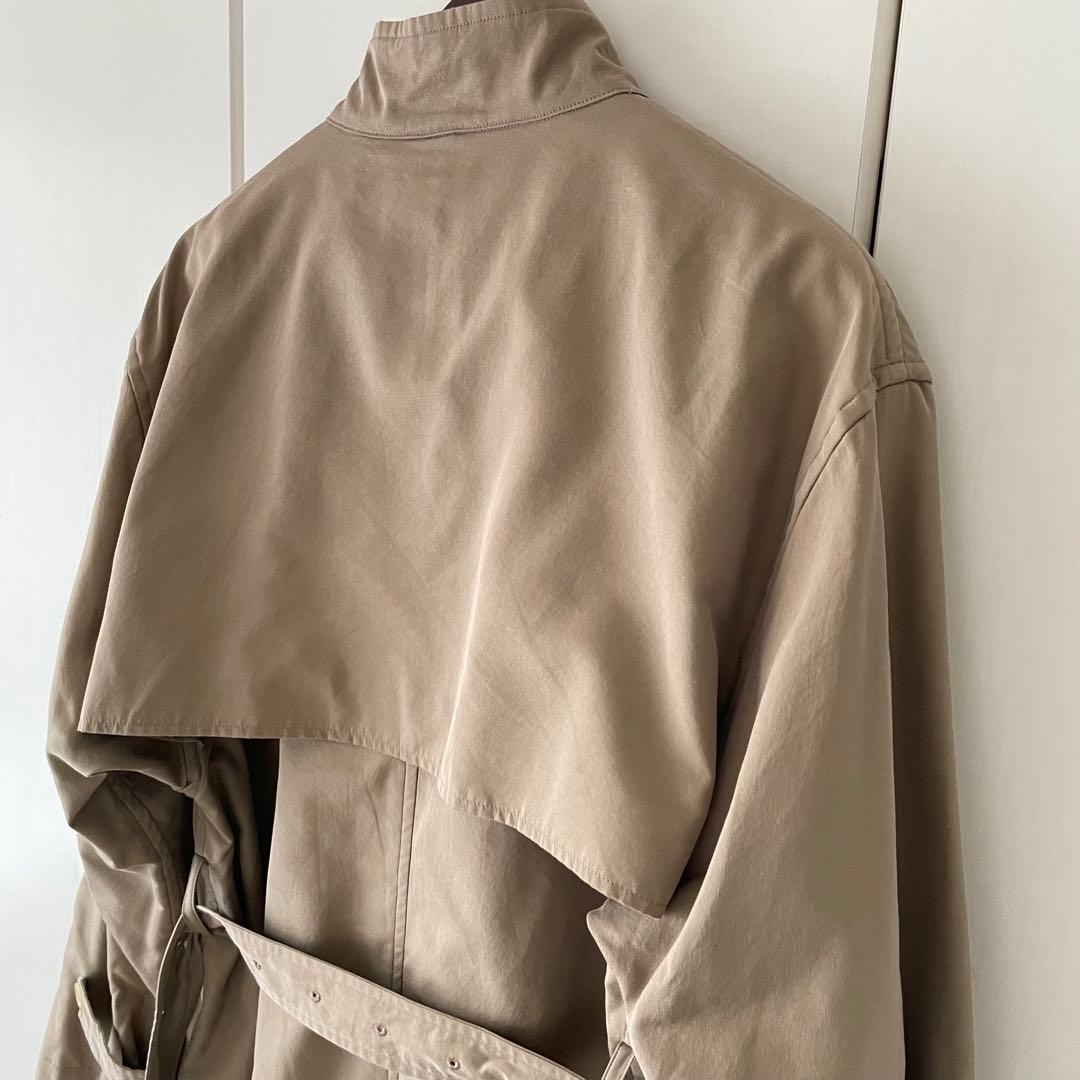 オーラリー　WASHED FINX CUPRO TWILL LONG COAT