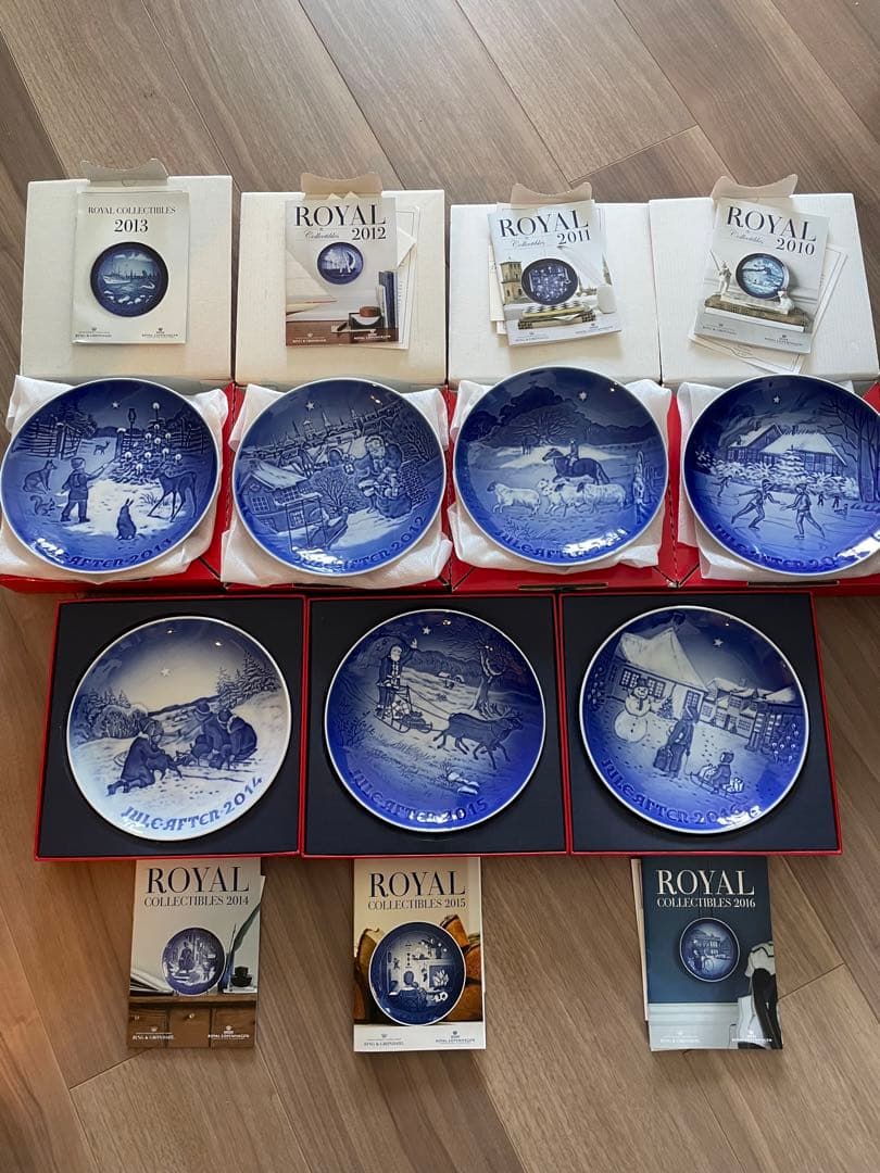 Bing & Grøndahl クリスマスプレート 2010-2016年 7枚