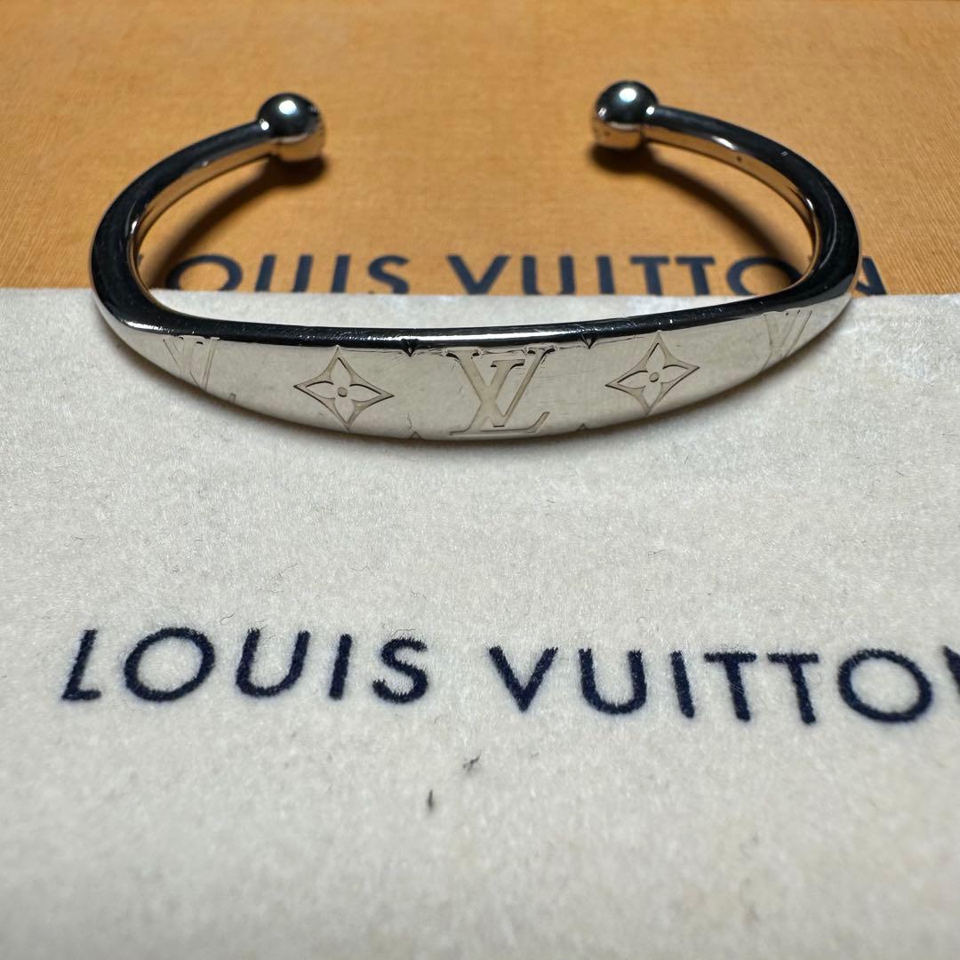 美品　ルイヴィトン　バングル　シルバー　M ジョンクモノグラム