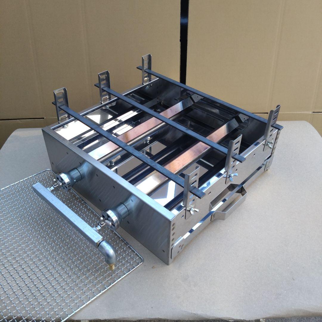 牡蠣小屋 魚介類 海鮮 焼き網 磯焼き ガスグリドル LP グリラー 幅45cm