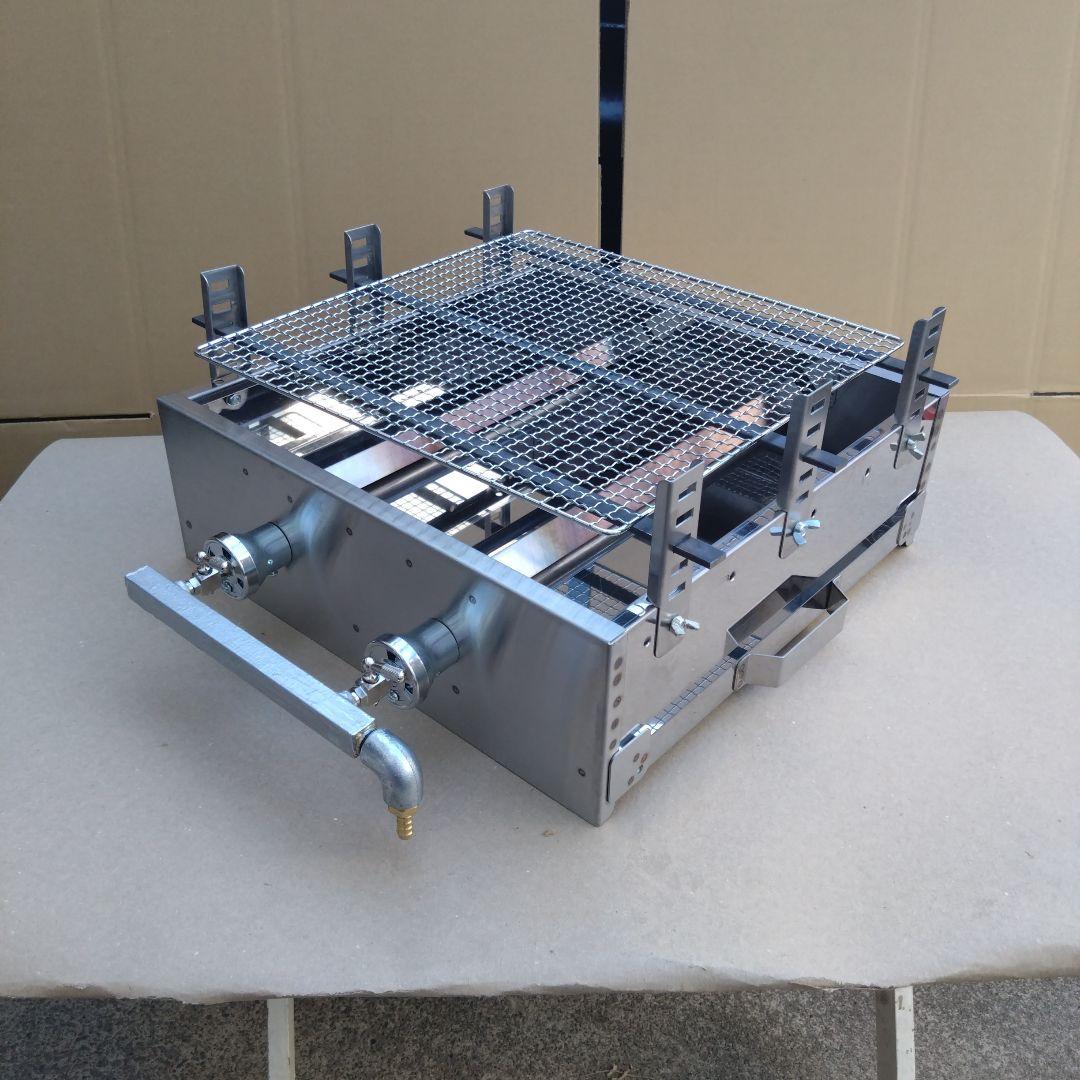 牡蠣小屋 魚介類 海鮮 焼き網 磯焼き ガスグリドル LP グリラー 幅45cm