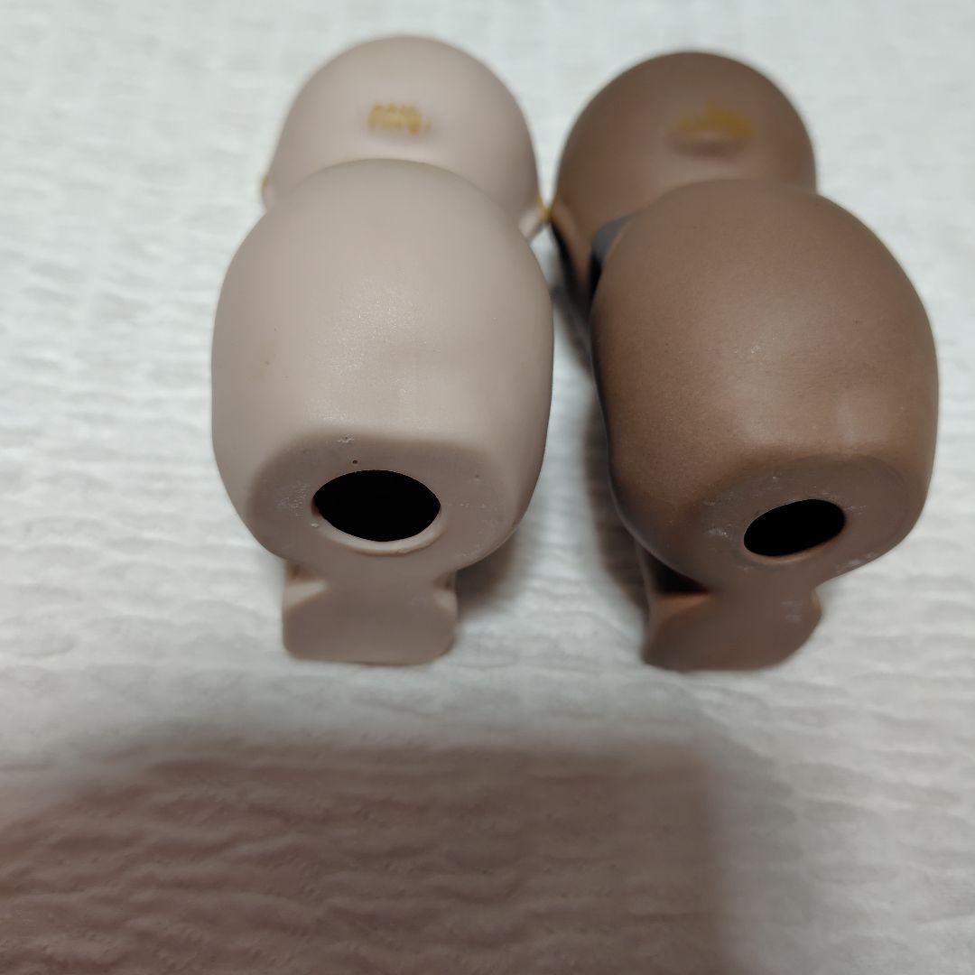 キューピー　白・茶色　瀬戸物 陶器