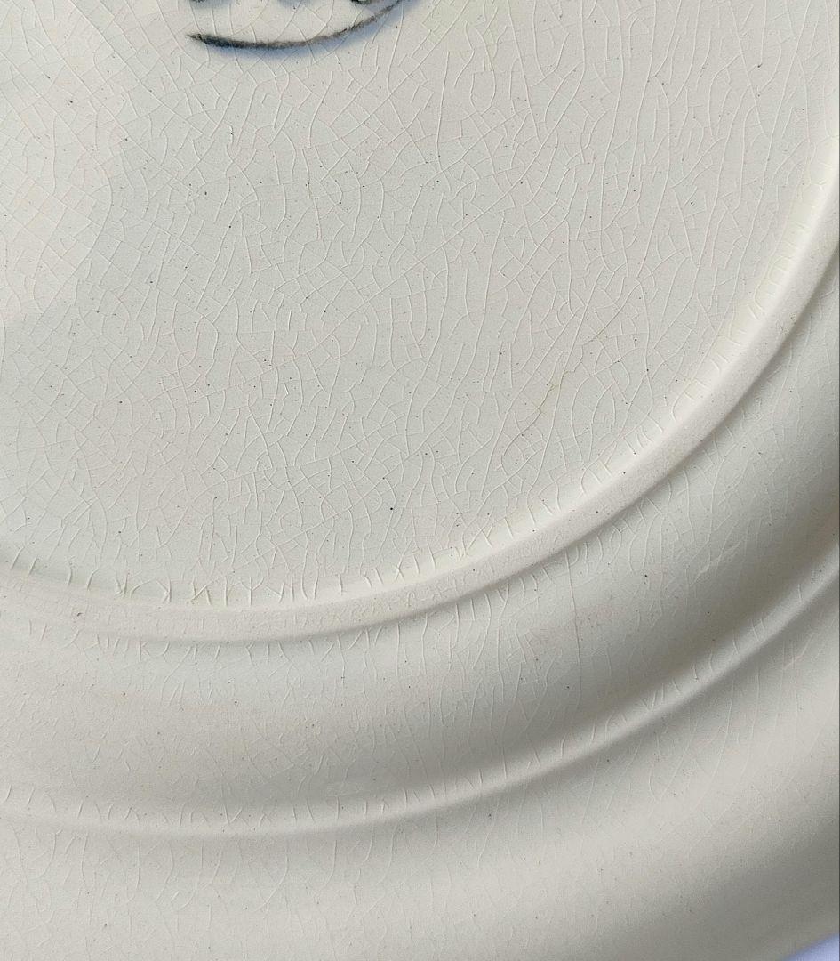 希少　ジョワジールロワ　多彩色　パンジー　平皿　フランスアンティーク