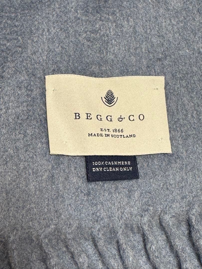 クリスマスセール、Begg & Co 100%大判カシミヤ ストール