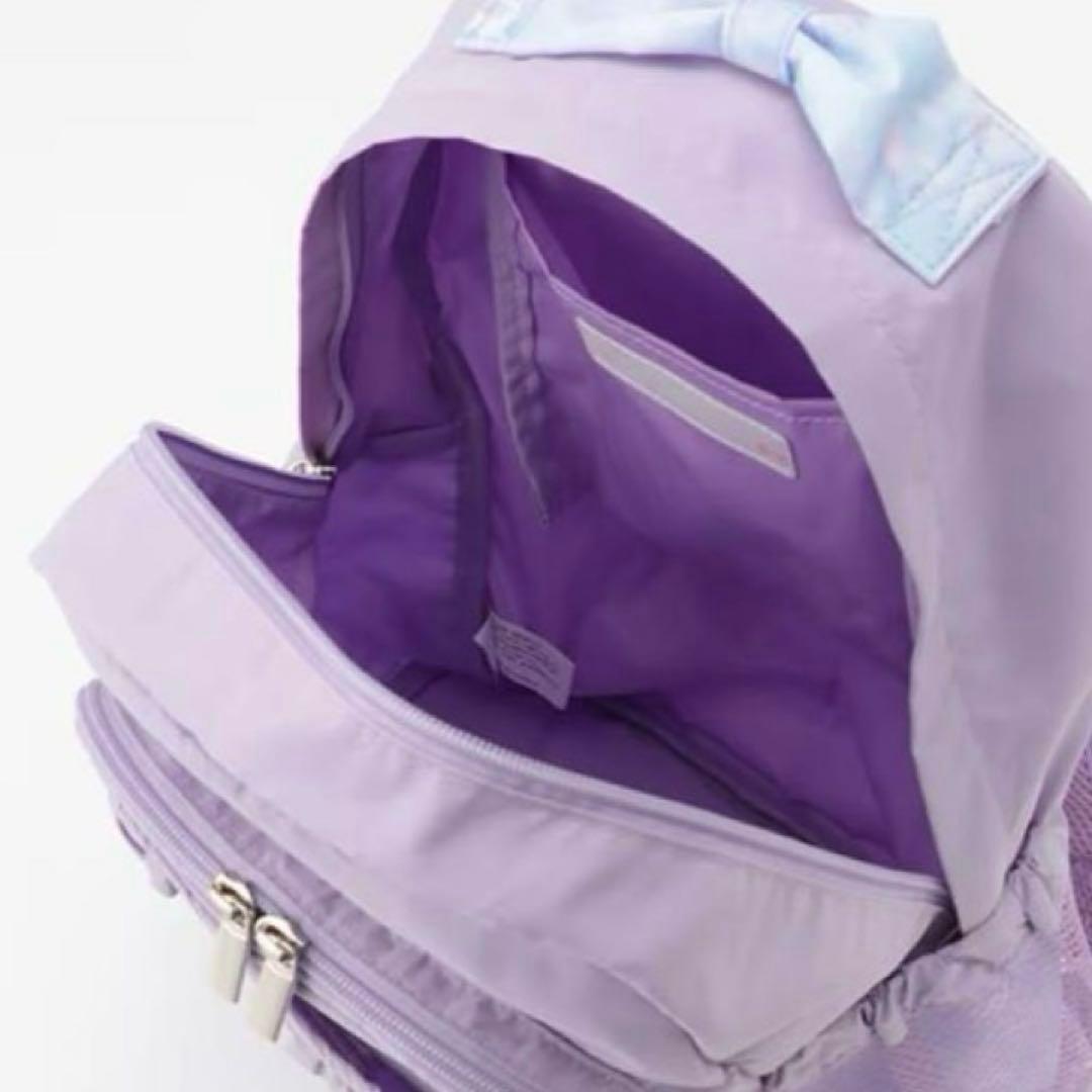 メゾピアノ シャボン玉ユニコーン柄　ナイロンリュック　大