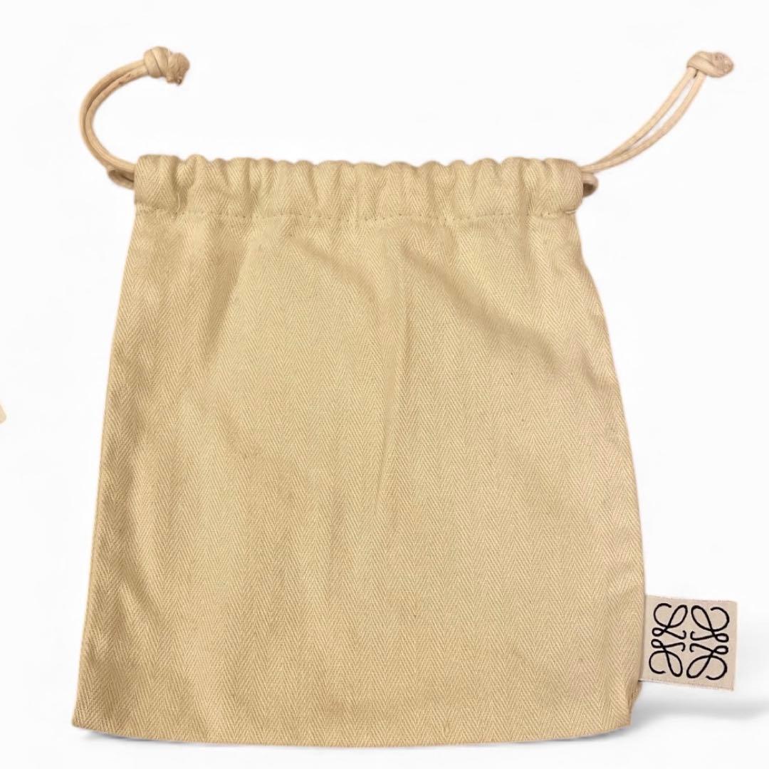 【極美品】LOEWE アナグラム トライフォールド 三つ折り財布 ブラック 黒