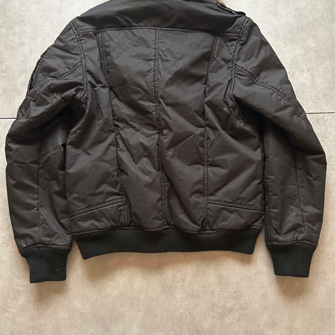 ジャケット・アウター grunge diesel bomber jacket y2k black