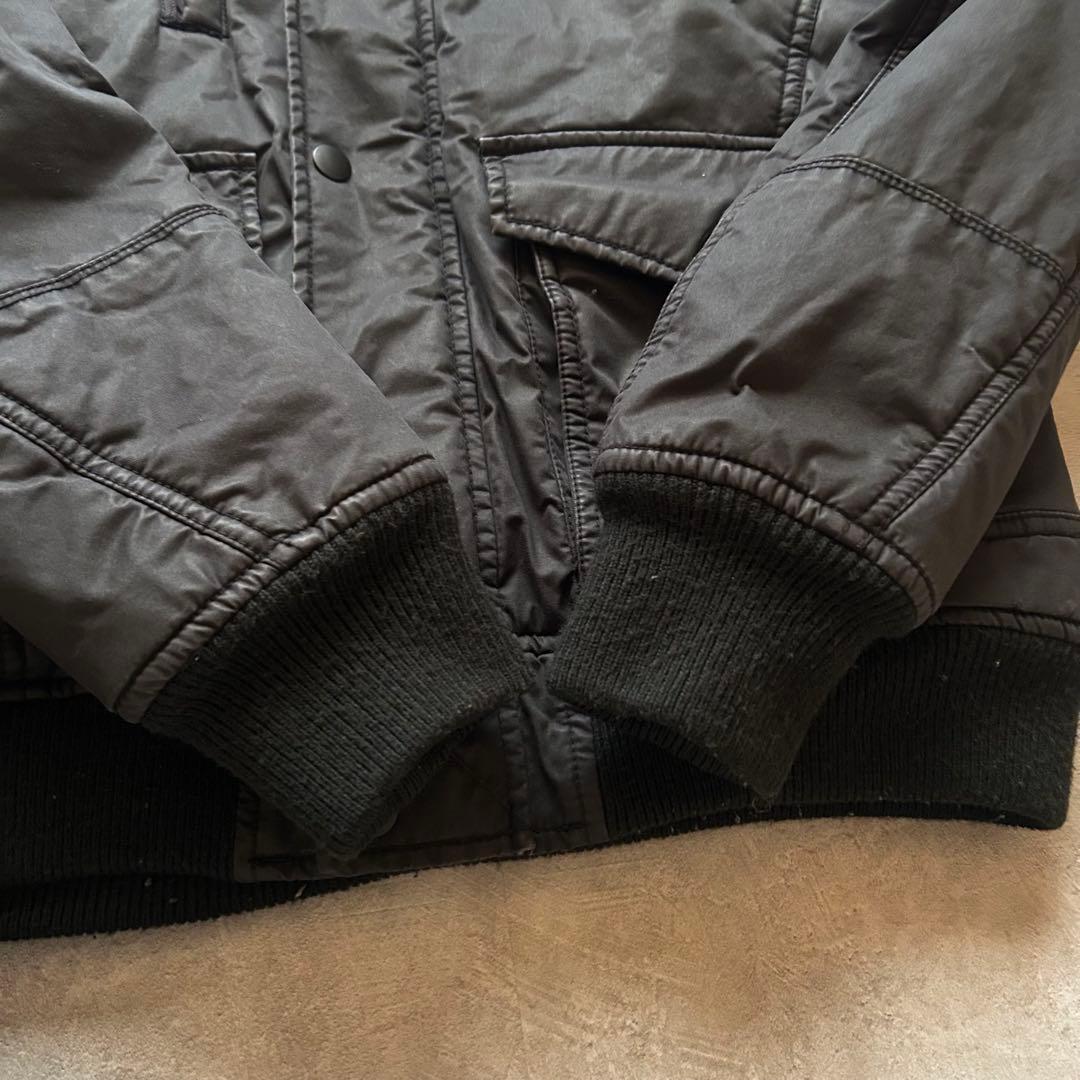 ジャケット・アウター grunge diesel bomber jacket y2k black