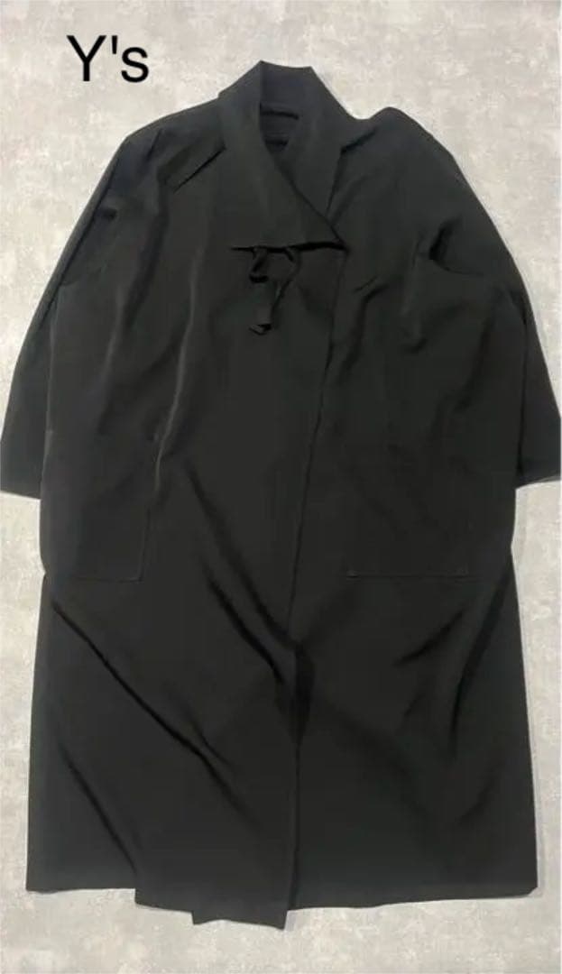 y's オーバーサイズコート　羽織　着物　ウールギャバ