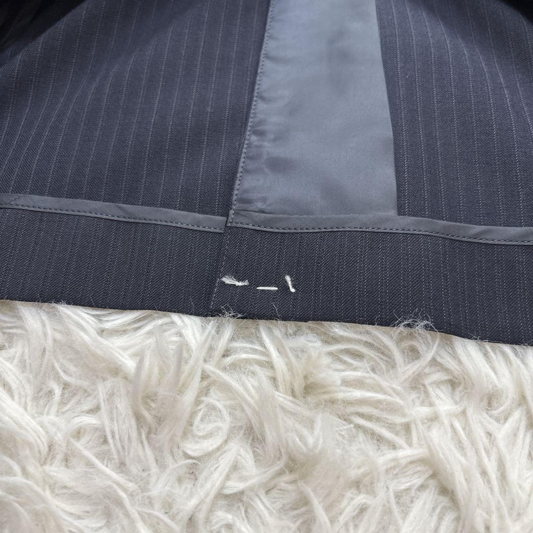 【未使用品】レミュー　セットアップ　ウォッシャブル　ストレッチ　ネイビー　L-M