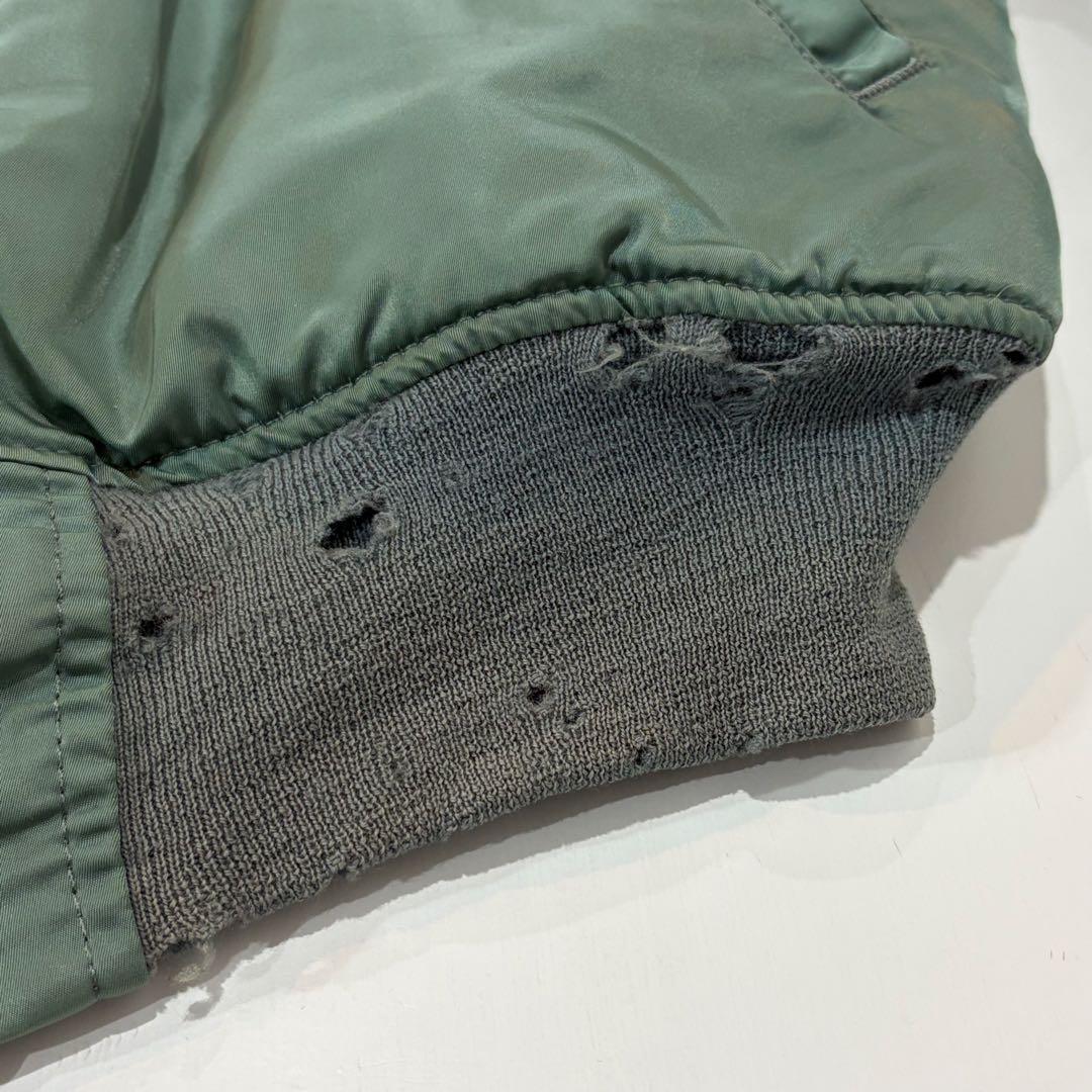 ALPHA INDUSTRIES MA-1 フライトジャケット リブダメージ S