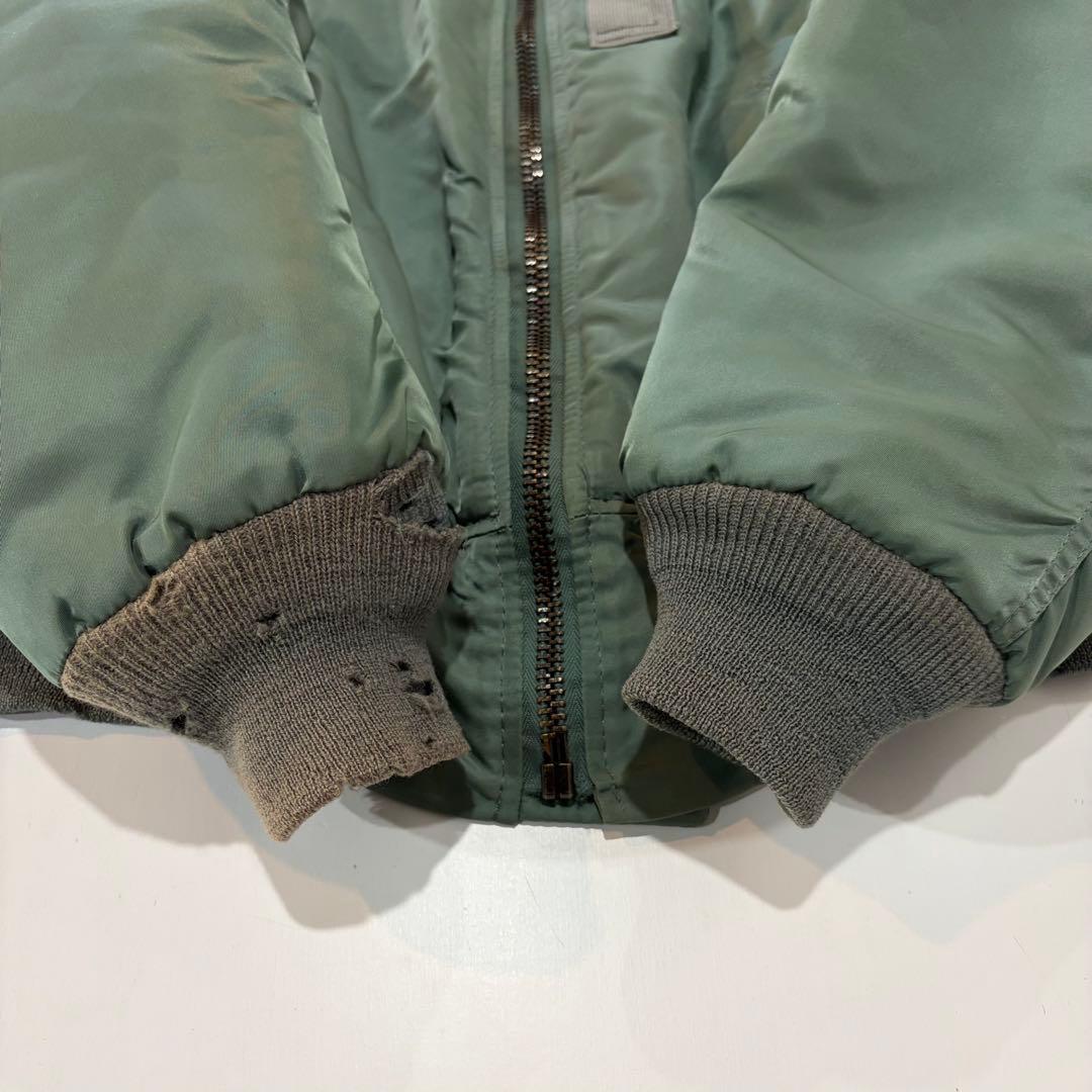 ALPHA INDUSTRIES MA-1 フライトジャケット リブダメージ S