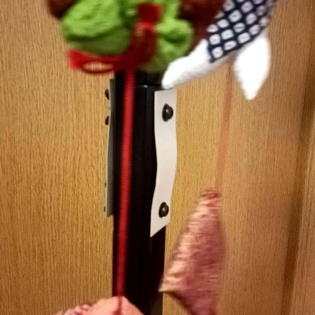 つるし雛　雛祭り飾り 赤色の花柄傘型