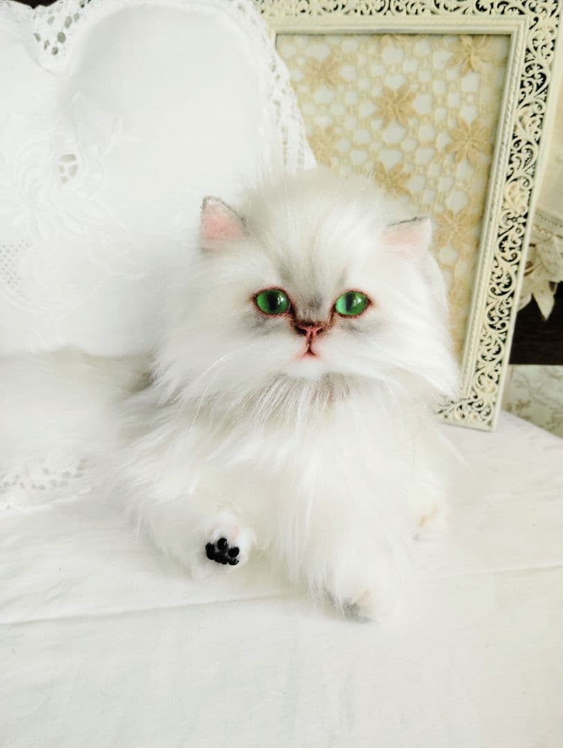 チンチラ子猫ちゃん♡美人ちゃん♡アートドール♡ぬいぐるみ♡