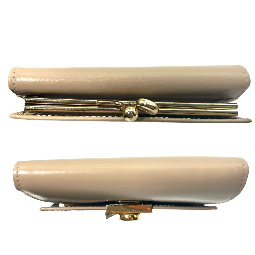 【未使用級】Salvatore Ferragamo 二つ折財布 ガンチーニ BE