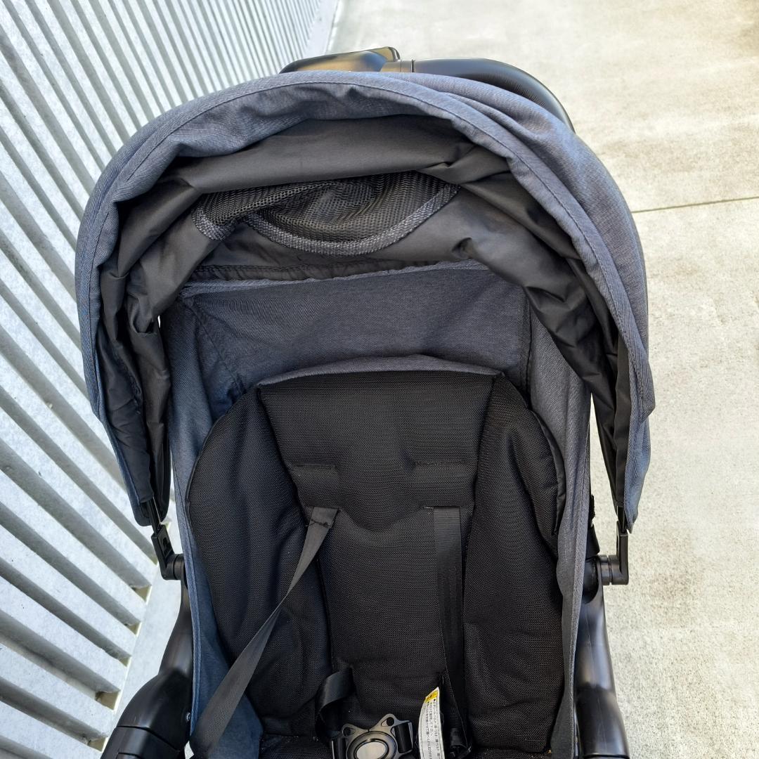 【美品】KATOJI　カトージ　ベビーカー　二人でゴー　DX　デニム　2人乗り用