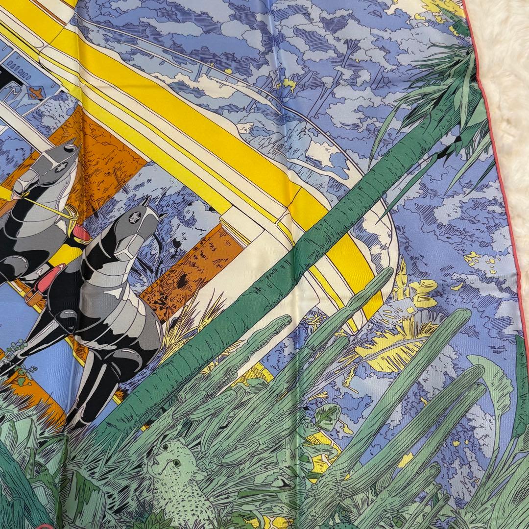 エルメス レディース カレ70 ランデヴー・ギャラン シルク100％