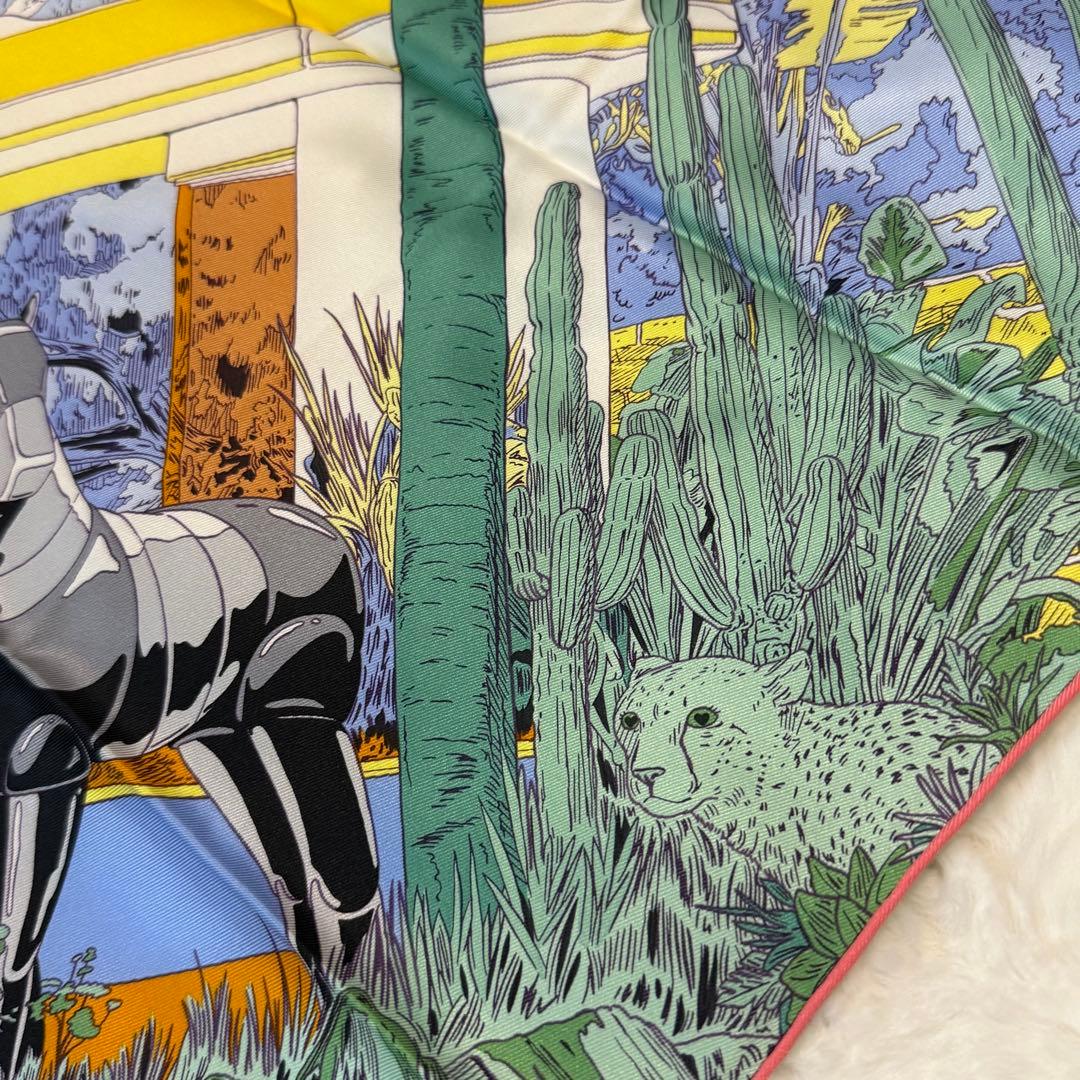 エルメス レディース カレ70 ランデヴー・ギャラン シルク100％