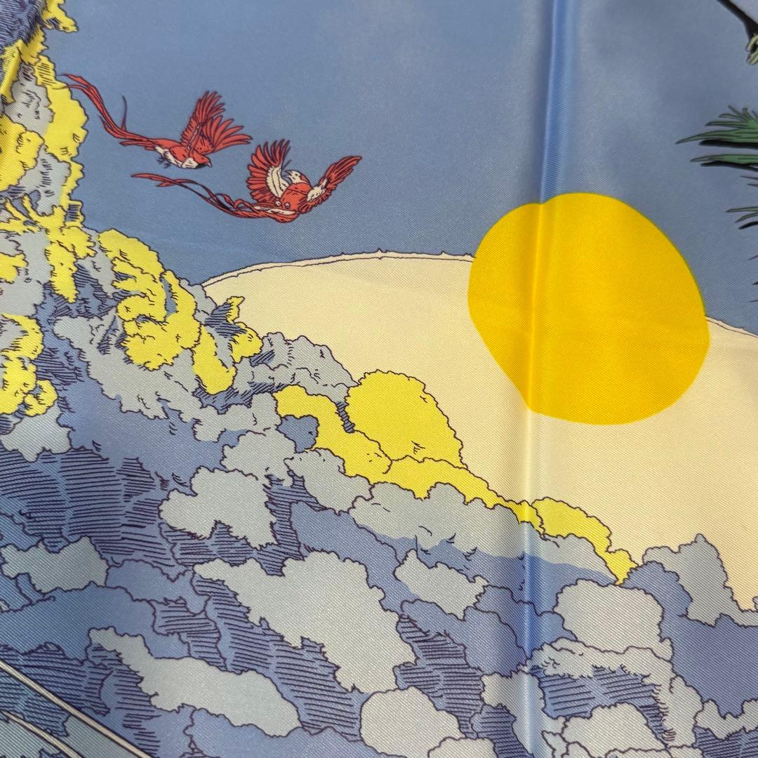 エルメス レディース カレ70 ランデヴー・ギャラン シルク100％