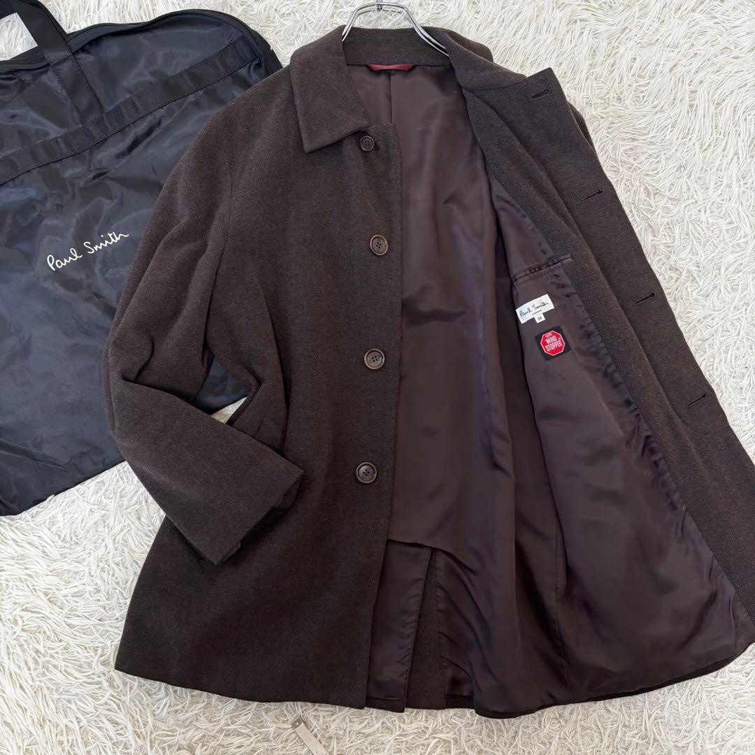 PaulSmith✨カシミヤウール　ステンカラーコート　　ゴアウィンドストッパー