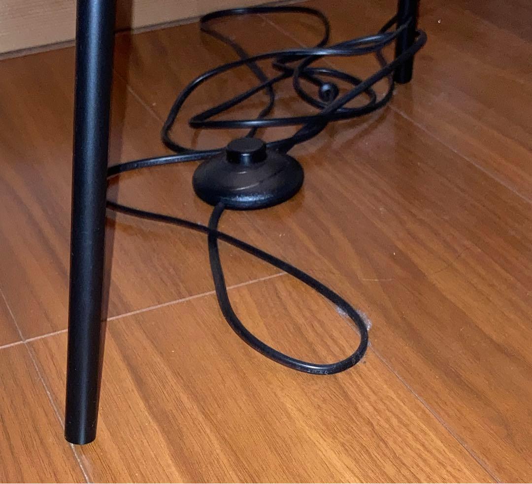 大型フロアライト プリーツシェード スタンドライト ブラック 間接照明 モダン！