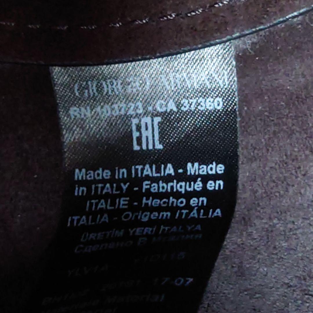 GIORGIO ARMANI　ブラックレザー　トートバッグ　ショルダーバッグ