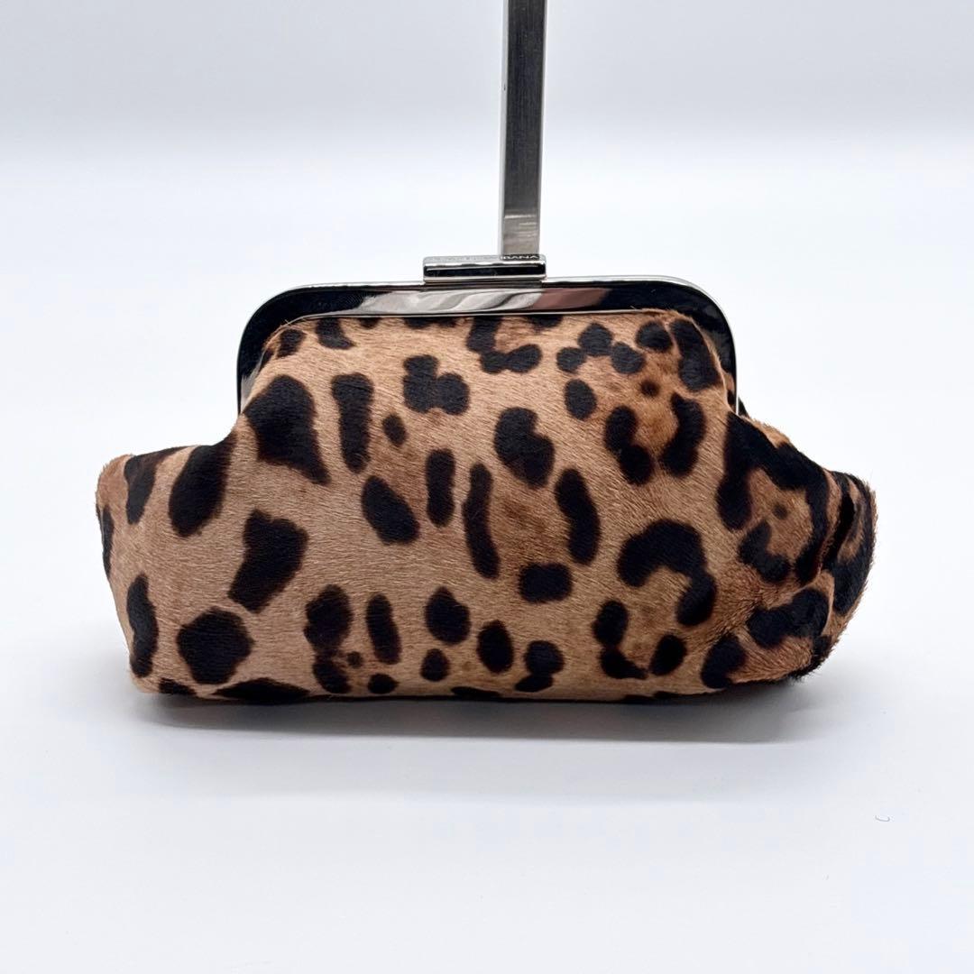 ドルチェアンドガッバーナ Dolce&Gabbana ポーチ ハラコ がま口