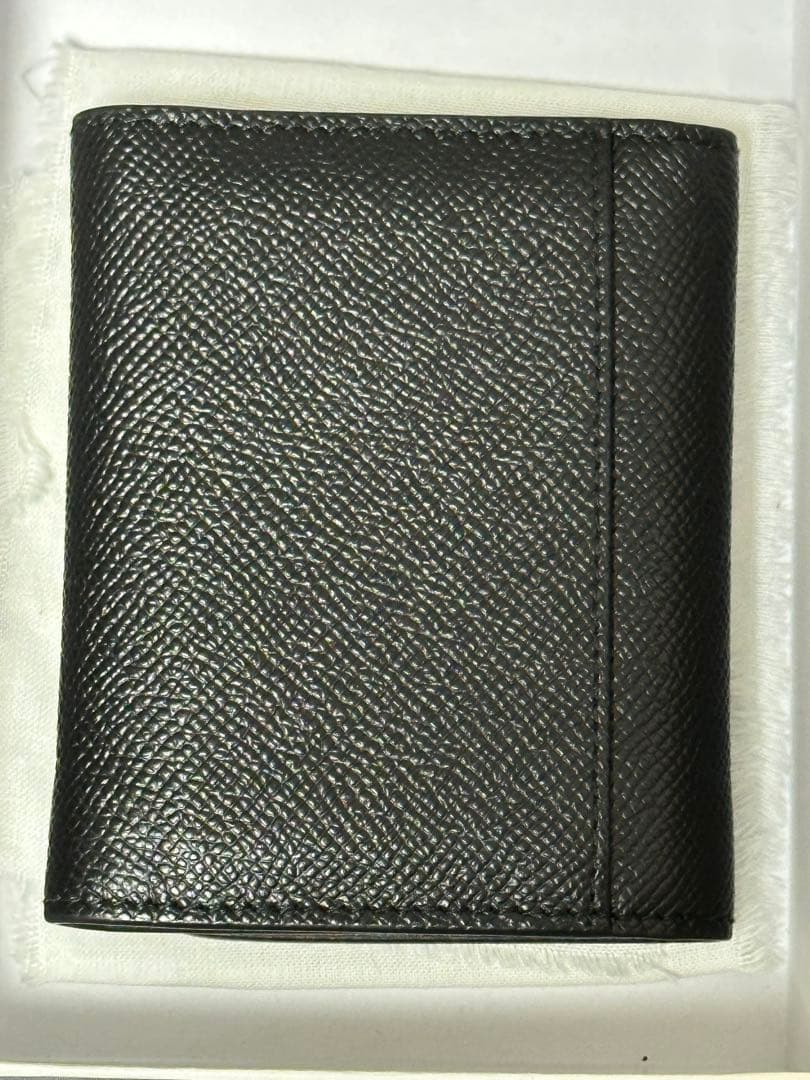 メゾンマルジェラ 三つ折り財布 レザー 黒　SA3UI0017