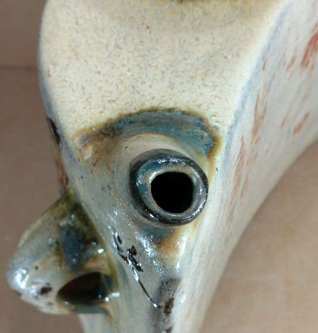 傑作【本物保証】金城次郎 魚紋抱瓶 共箱 栞 ｗ27㎝超 壷屋焼 人間国宝 美品